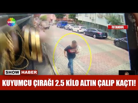 Kuyumcu çırağı 2.5 kilo altın çalıp kaçtı!