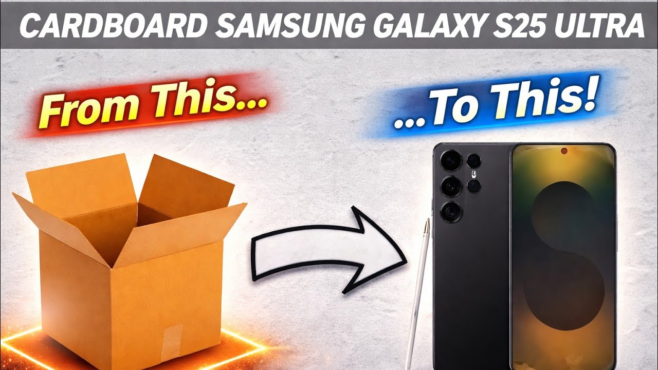 How to make cardboard Samsung s25 ultra #trending #viralvideo #samsung #diy #smartphone #craft