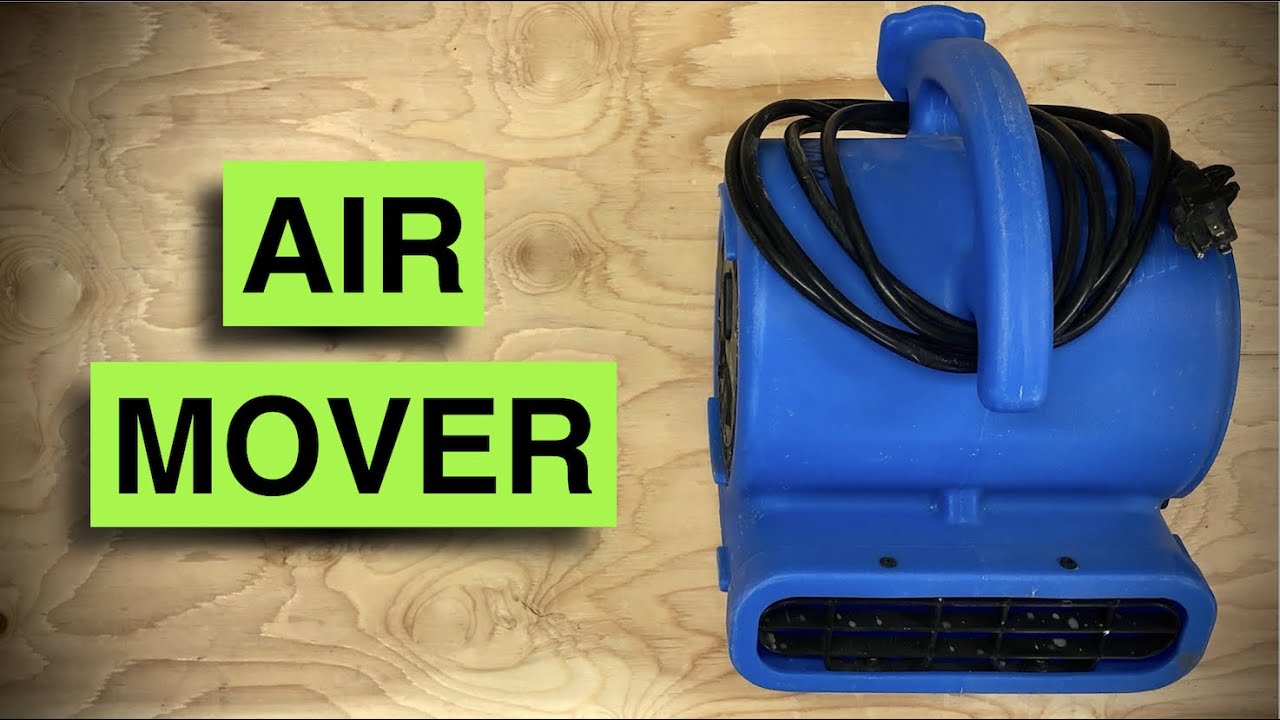 BEST FAN for floods & drywall mud! BAir VP25 1/4 HP 900 CFM Air Mover