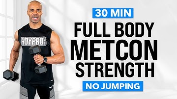 30 MIN FULL BODY METCON | Dumbbell Pyramid Workout (Strength + Conditioning)
