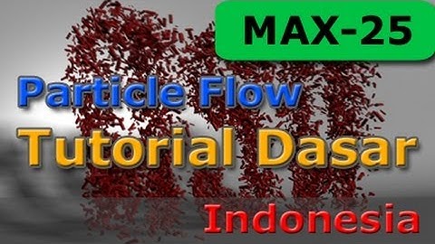3DsMax Tutorial - Particle Flow Dasar - 25 - Test - Collision Spawn