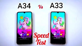 Galaxy A34 vs Galaxy A33 | Speed Test🔥