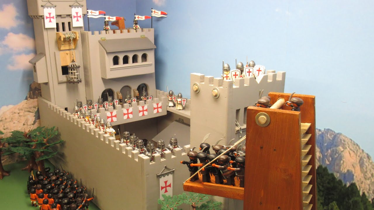 Templiers VS Arabes : Le Combat pour le Trésor Sacré ! Animation Playmobil !