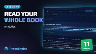 Analytics: read your whole book, page by page | ProseEngine Tutorial 14