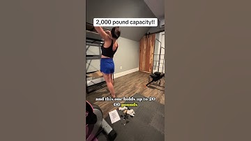 2000LBS? No Problem! Watch REIBII Garage Shelf Take the Load 💥 #shorts