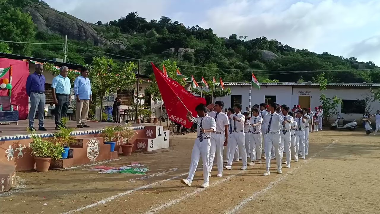 79th Independence Day March past@jnvramanagara