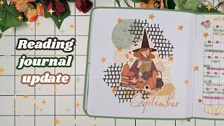 Full 🍂 September READING JOURNAL Calendar & Cover Page Setup: Witchy & Fall Vibes ✨ Plan With Me Update