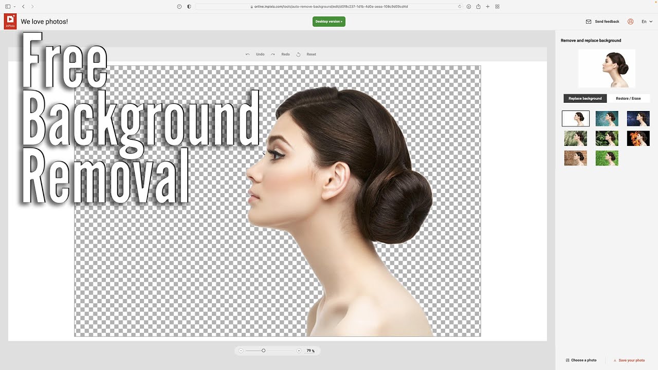 Free Transparent Background Tool By inPixio