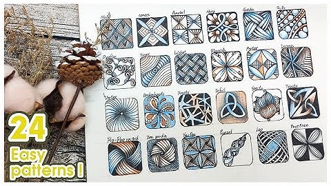 Mr. kidd_24 easy zentangle panttens 24個禪繞畫基本圖型練習＃34