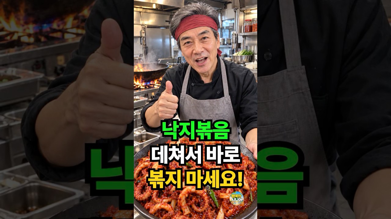 물 안 생기는 탱글한 낙지볶음 만드는 법 레시피 숏폼 썸네일