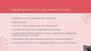 Setting the Stage for Effective Team Work video Sept 2013