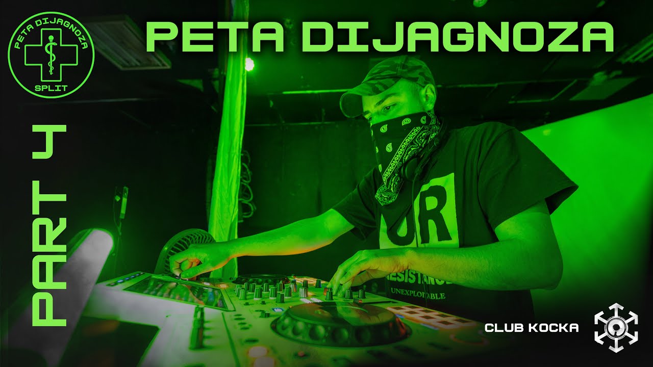 Peta Dijagnoza | Dj NecroCell | Split, Croatia | Underground Rave |  DJ Set at Kocka (Part 4)