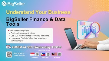 Upcoming Live Training: BigSeller Finance & Data Management