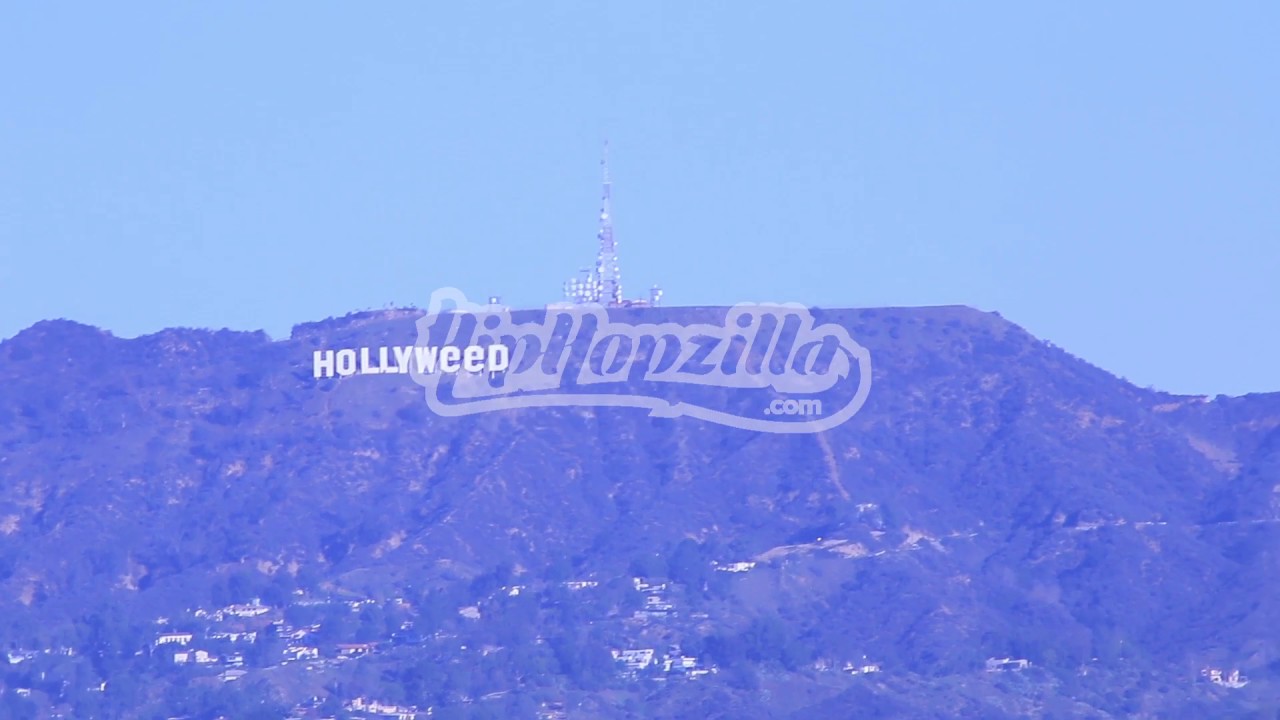 Vandalized Hollywood Sign Changed To Hollyweed NYE 2016