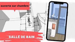 Salle de bain ouverte sur chambre - avis et 2 modèles avec et sans verrière