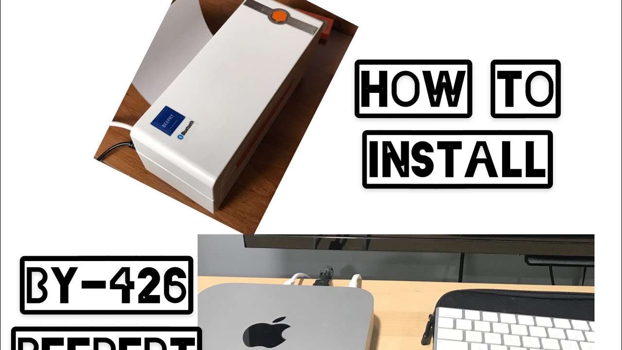 How to Install a Beeprt thermal printer by-426 on your mac - YouTube