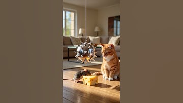 Shocking! 😱😱The cat sets a trap and waits in silence ！😱😱 #shorts #cat #trap #mouse #FunnyCat #cute