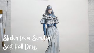 Sketch from Scratch - Soft Fall Dress screenshot 5