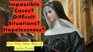 How To Say This Powerful Prayer To St Rita 🙏 🙏 [SAINT OF IMPOSSIBLE CASES] #SaintRita