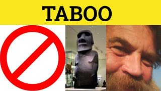 🔵 Taboo Tabu - Taboo Meaning - Tabu Examples - Polynesian Words in English