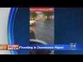 Severe Flooding In Downtown Miami & Brickell