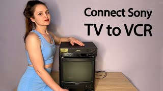 Connecting A Vcr To An Old Crt Tv | Sony Trinitron + Philips Vcr