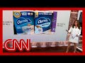 Cnn reporter shows how products are shrinking but keeping the same price