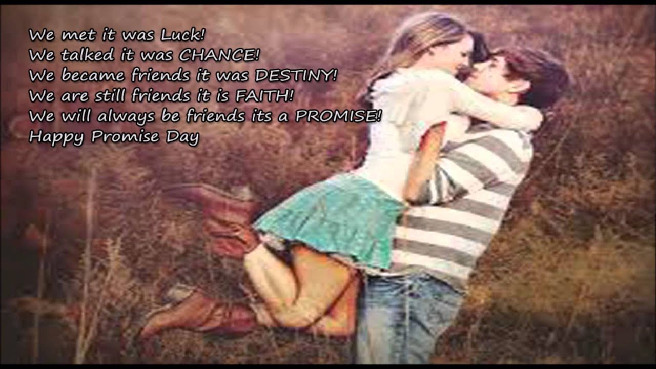 Happy promise day wishes, quotes, Sms message, Promise day video to share on whatsapp