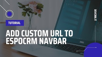 How to set custom url in EspoCRM navbar