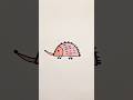 How to draw Hedgehog 🦔 step by step #drawingtutorial #drawing #viral #shorts #hedgehog