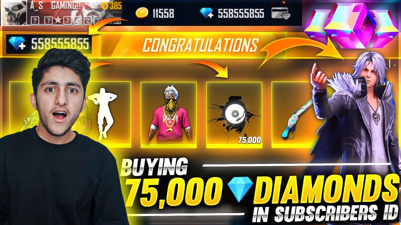 Wasting All Diamond Of Lokesh Gamer💎 Id Hack Prank Global Top 1 Badges 😂  - Garena Free Fire 