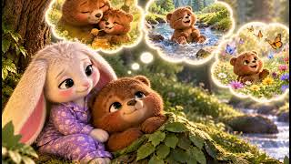 🌙 Lulu and the Sleepy Bear | Gentle Bedtime Story for Kids
