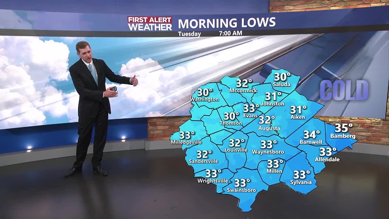 Riley's 5 PM Forecast - Freeze Warning & Lake Wind Advisory Tonight