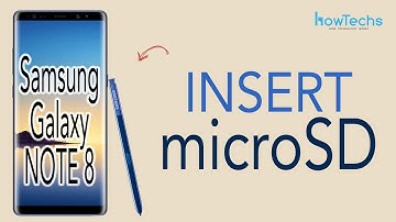 Samsung Galaxy Note 8 - How to insert and remove the micro SD card
