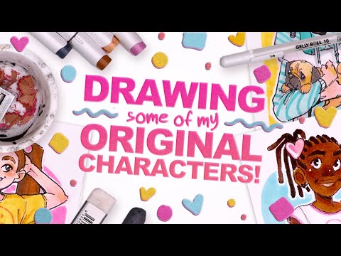 Drawing the Whole Gang! (Weelz, Skoot, & Dex) | Mini Ohuhu Marker Illustrations