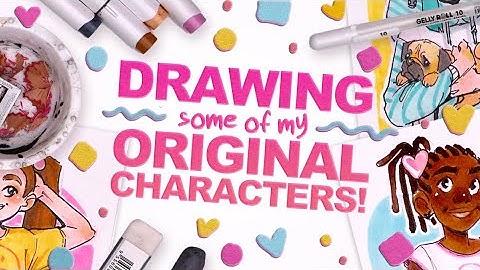 Drawing the Whole Gang! (Weelz, Skoot, & Dex) | Mini Ohuhu Marker Illustrations