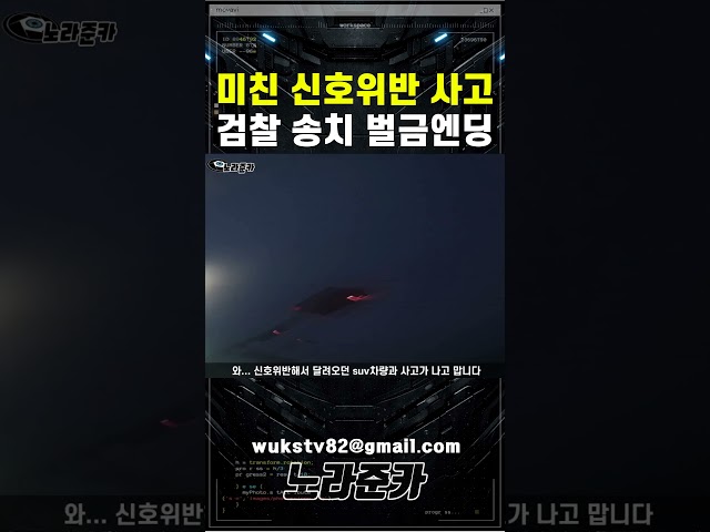 신호위반 검찰송치 벌금엔딩 #교통사고블랙박스영상