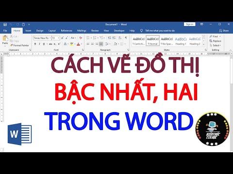 Video: Làm Thế Nào để Học Cách Vẽ Một đồ Thị Word