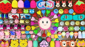 Mixing Random Things into GLOSSY Slime ! SlimeSmoothie ! Satisfying Slime Videos #161