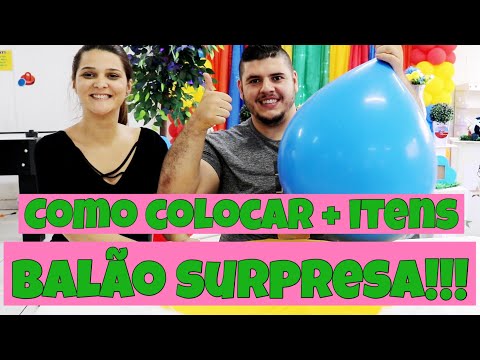 Vídeo: Como Fazer Um Balão Surpresa