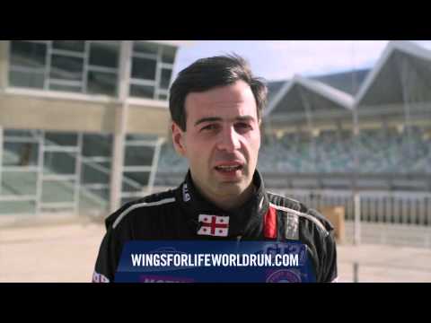 ავტომრბოლელები ირბენენ მსოფლიოსთან ერთად  Wings for Life World Run