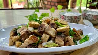 Chinese Leek Stir fried with Tofu and Roast Pork | CNY Dishes | Cook with Pam ASIA TO OZ