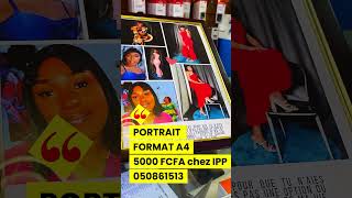PORTRAIT FORMAT A4 A 5000 FCFA #brazzaville #designgraphique