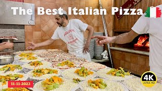 Amazing pizza in Rome  one of the oldest pizzeria in Italy  Wood Fired Pizza  Rome Italy Nov 2023