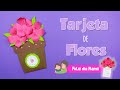 Tarjeta de Flores para Mamá 👩‍👧🌺 - Feliz Día Mamá |Partypop DIY🎉|