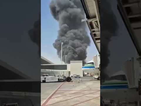 Footage shows reported damage at Saudi Arabia’s Riyadh airport after Houthi missile attack