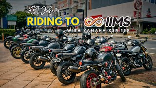 Sunmori & Riding to IIMS 2026 with Yamaha XSR 155 #iims2026