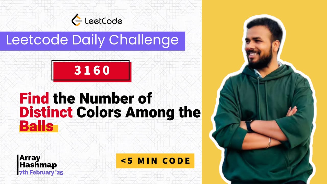 Leetcode | 3160. Find the Number of Distinct Colors Among the Balls ...