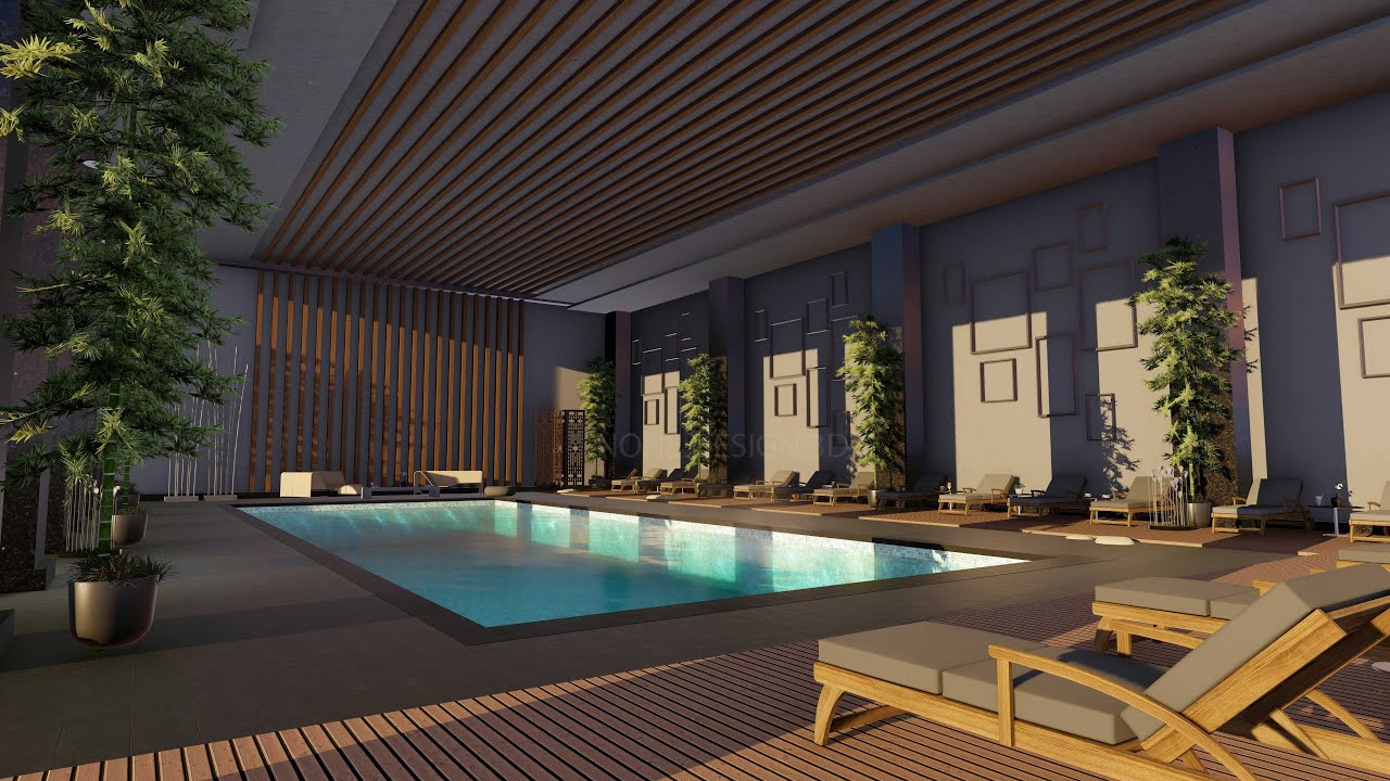 Spa Pool Interior Modeling and Render - YouTube