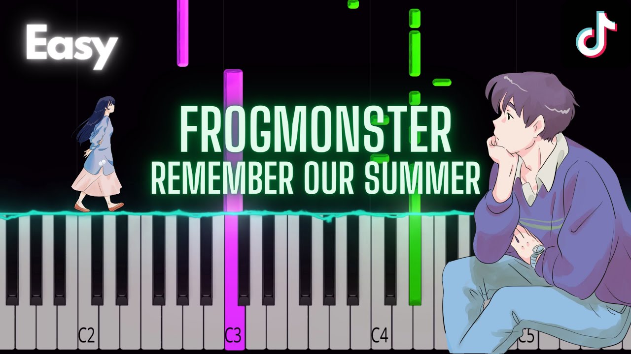 Frogmonster Remember Our Summer (tiktok violin edit) Easy Slow Piano Tutorial YouTube